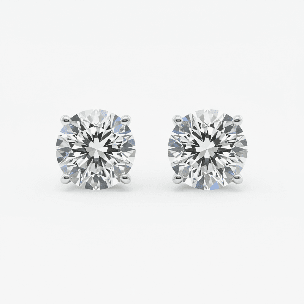 Silver Earrings — before